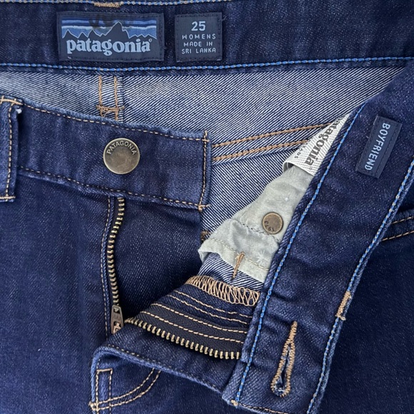 Gorpcore Women’s Patagonia Boyfriend Denim Dark Blue Jeans Size 25 - Picture 14 of 14